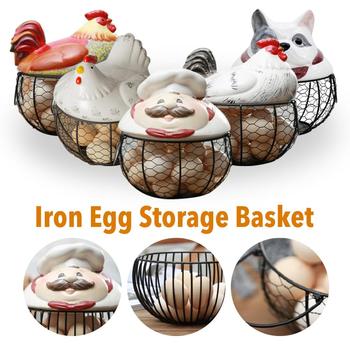 Ceramic Egg Stand Chicken Silk Egg Basket Fruit Basket Collection Ceramic Chicken Sprout Decoration Kitchen Storage